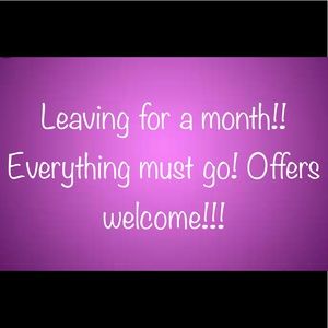 Leaving for a month!